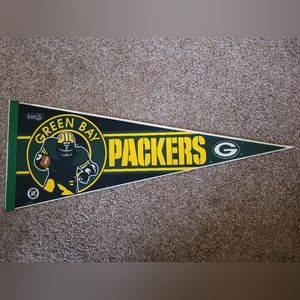 Vintage NFL Green Bay Packers felt Pennant Flag